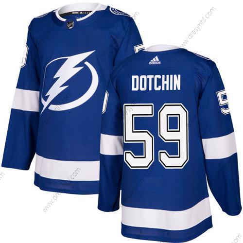 Adidas Tampa Bay Lightning #59 Jake Dotchin Modrý Domácí dres Autentické Sešitý NHL dres – Pánské