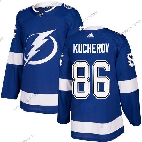 Adidas Tampa Bay Lightning #86 Nikita Kucherov Modrý Domácí dres Autentické Sešitý NHL dres – Pánské