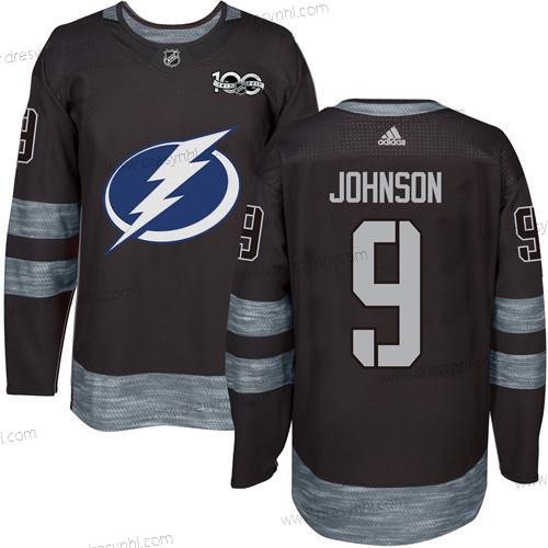 Adidas Tampa Bay Lightning #9 Tyler Johnson Černá 1917-2017 100th Výročí Sešitý NHL dres – Pánské