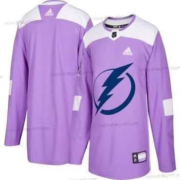 Adidas Tampa Bay Lightning Personalizované Nachový Růžový Hokejový Bojuje proti rakovině Tréninkový dres – Pánské