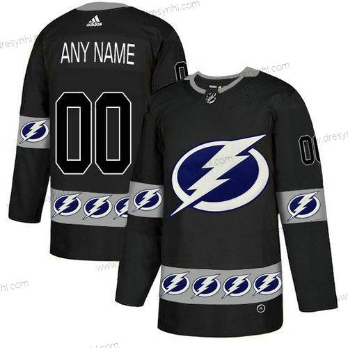 Adidas Tampa Bay Lightning Personalizované Tým Logos Černá Jerse – Pánské