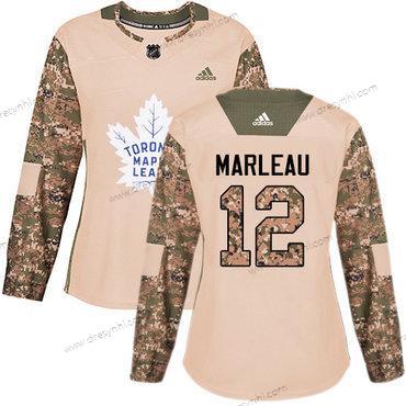 Adidas Toronto Maple Leafs #12 Patrick Marleau Camo Autentické 2017 Veterans Day Sešitý NHL dres – Dámské