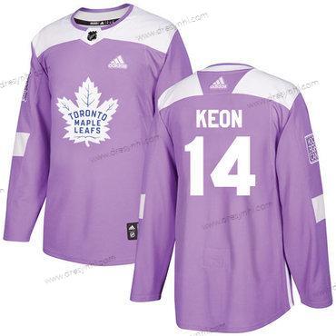 Adidas Toronto Maple Leafs #14 Dave Keon Nachový Autentické Bojuje proti rakovině Sešitý NHL dres – Pánské