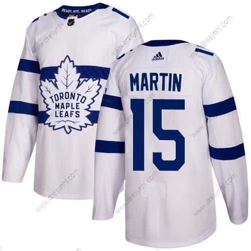 Adidas Toronto Maple Leafs #15 Matt Martin Bílý Autentické 2018 Stadium Series Sešitý NHL dres – Pánské