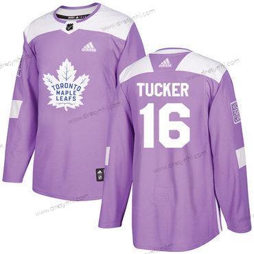 Adidas Toronto Maple Leafs #16 Darcy Tucker Nachový Autentické Bojuje proti rakovině Sešitý NHL dres – Pánské