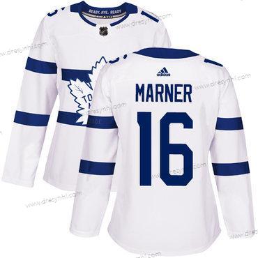 Adidas Toronto Maple Leafs #16 Mitchell Marner Bílý Autentické 2018 Stadium Series Sešitý NHL dres – Dámské