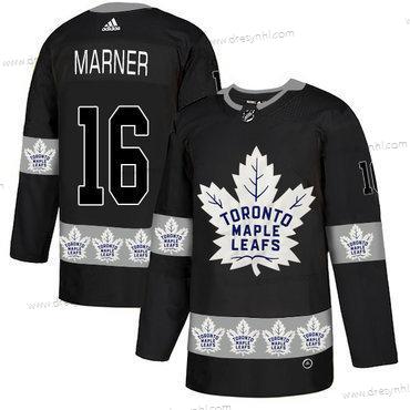 Adidas Toronto Maple Leafs #16 Mitchell Marner Černá Tým Logos dres – Pánské