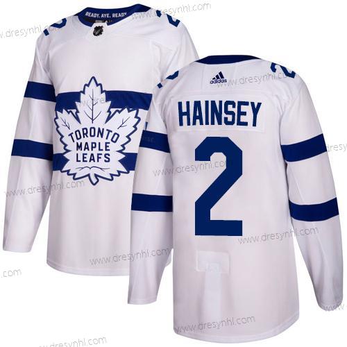 Adidas Toronto Maple Leafs #2 Ron Hainsey Bílý Autentické 2018 Stadium Series Sešitý NHL dres – Pánské