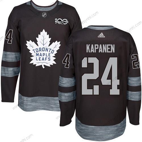 Adidas Toronto Maple Leafs #24 Kasperi Kapanen Černá 1917-2017 100th Výročí NHL dres – Pánské