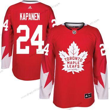 Adidas Toronto Maple Leafs #24 Kasperi Kapanen Červené Tým Kanady Autentické Sešitý NHL dres – Pánské