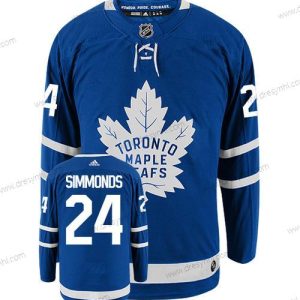 Adidas Toronto Maple Leafs #24 Wayne Simmonds Modrý Bílý Autentické Domácí dres NHL Hokejový dres – Pánské