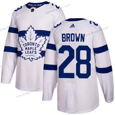 Adidas Toronto Maple Leafs #28 Connor Brown Bílý Autentické 2018 Stadium Series Sešitý NHL dres – Pánské