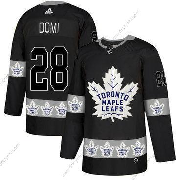 Adidas Toronto Maple Leafs #28 Tie Domi Černá Tým Logos dres – Pánské