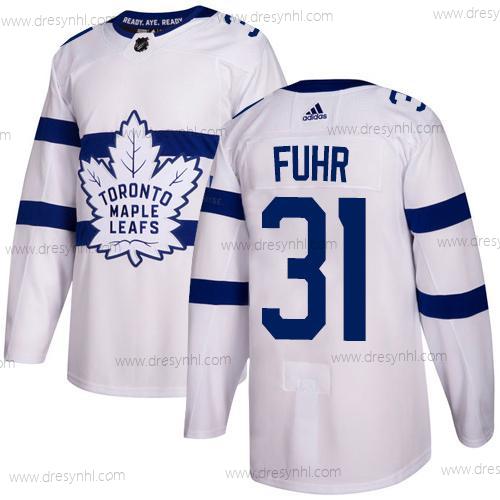 Adidas Toronto Maple Leafs #31 Grant Fuhr Bílý Autentické 2018 Stadium Series Sešitý NHL dres – Pánské