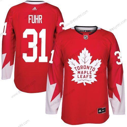 Adidas Toronto Maple Leafs #31 Grant Fuhr Červené Tým Kanady Autentické Sešitý NHL dres – Pánské