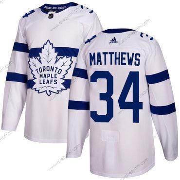 Adidas Toronto Maple Leafs #34 Auston Matthews Bílý Autentické 2018 Stadium Series Sešitý NHL dres – Pánské