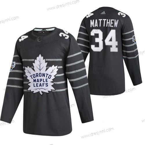 Adidas Toronto Maple Leafs #34 Auston Matthews Šedá 2020 NHL All Star Game dres – Pánské