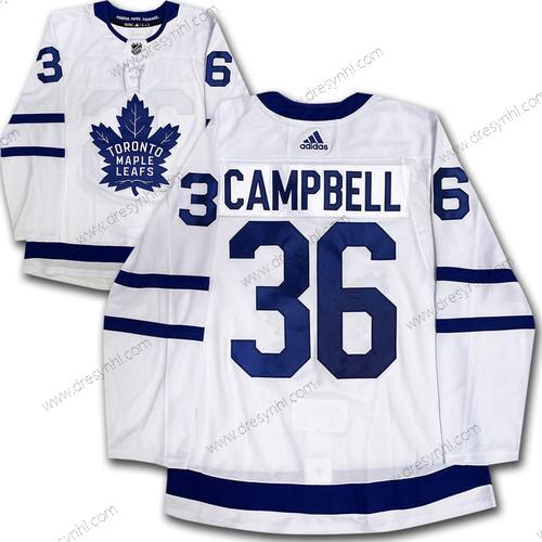 Adidas Toronto Maple Leafs #36 Jack Campbell Bílý Road Sešitý NHL dres – Pánské