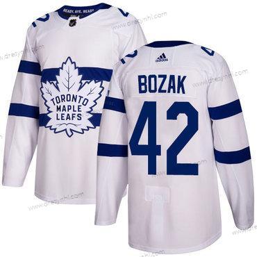 Adidas Toronto Maple Leafs #42 Tyler Bozak Bílý Autentické 2018 Stadium Series Sešitý NHL dres – Pánské