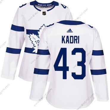 Adidas Toronto Maple Leafs #43 Nazem Kadri Bílý Autentické 2018 Stadium Series Sešitý NHL dres – Dámské