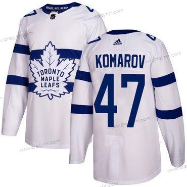 Adidas Toronto Maple Leafs #47 Leo Komarov Bílý Autentické 2018 Stadium Series Sešitý NHL dres – Pánské