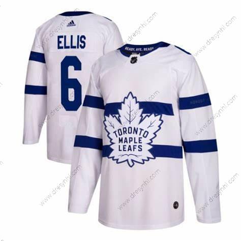 Adidas Toronto Maple Leafs #6 Ron Ellis Bílý Sešitý NHL dres – Pánské