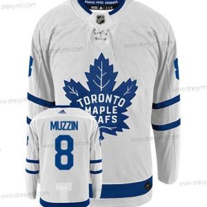 Adidas Toronto Maple Leafs #8 Jake Muzzin Bílý Hostující dres Autentické dres – Pánské