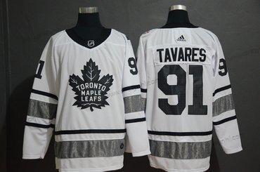 Adidas Toronto Maple Leafs 91 John Tavares Bílý 2019 NHL All-Star dres – Pánské