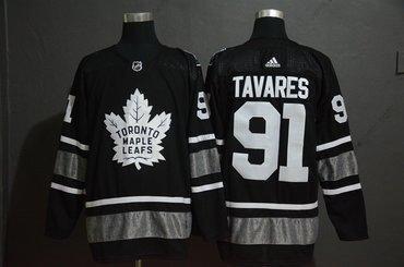 Adidas Toronto Maple Leafs 91 John Tavares Černá 2019 NHL All-Star dres – Pánské