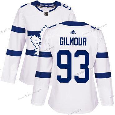 Adidas Toronto Maple Leafs #93 Doug Gilmour Bílý Autentické 2018 Stadium Series Sešitý NHL dres – Dámské