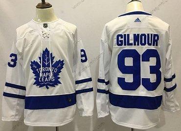 Adidas Toronto Maple Leafs #93 Doug Gilmour Bílý Road Autentické Sešitý NHL dres – Pánské