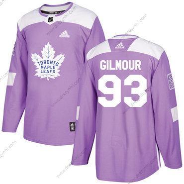 Adidas Toronto Maple Leafs #93 Doug Gilmour Nachový Autentické Bojuje proti rakovině Sešitý NHL dres – Pánské