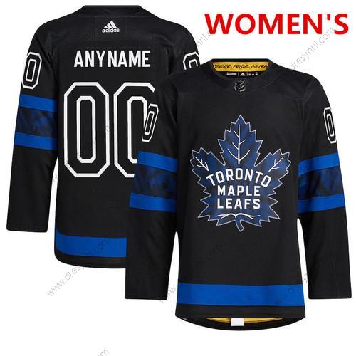 Adidas Toronto Maple Leafs Personalizované x Drew House Černá Autentické Náhradní NHL dres – Dámské