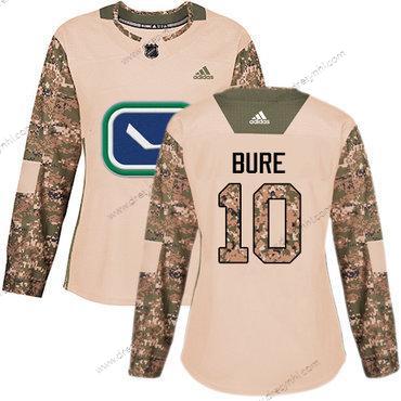 Adidas Vancouver Canucks #10 Pavel Bure Camo Autentické 2017 Veterans Day Sešitý NHL dres – Dámské