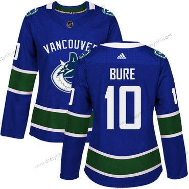 Adidas Vancouver Canucks #10 Pavel Bure Modrý Domácí dres Autentické Sešitý NHL dres – Dámské