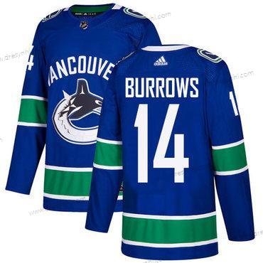 Adidas Vancouver Canucks #14 Alex Burrows Modrý Domácí dres Autentické Sešitý NHL dres – Pánské