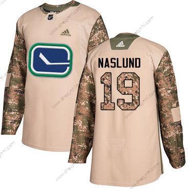 Adidas Vancouver Canucks #19 Markus Naslund Camo Autentické 2017 Veterans Day Sešitý NHL dres – Pánské