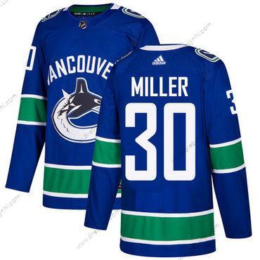 Adidas Vancouver Canucks #30 Ryan Miller Modrý Domácí dres Autentické Sešitý NHL dres – Pánské