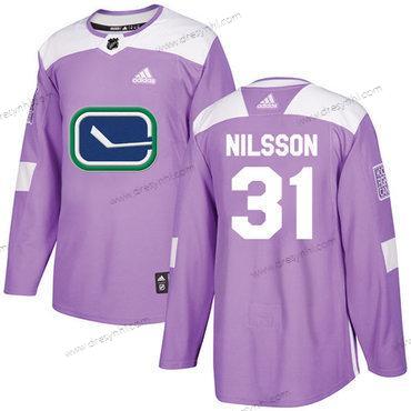 Adidas Vancouver Canucks #31 Anders Nilsson Nachový Autentické Bojuje proti rakovině Sešitý NHL dres – Pánské