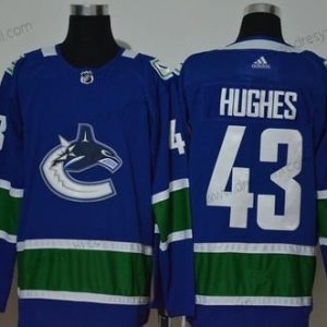 Adidas Vancouver Canucks #43 Quinn Hughes New Modrý Sešitý NHL dres – Pánské