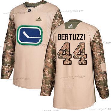 Adidas Vancouver Canucks #44 Todd Bertuzzi Camo Autentické 2017 Veterans Day Sešitý NHL dres – Pánské