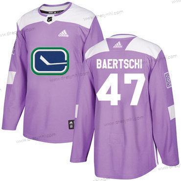 Adidas Vancouver Canucks #47 Sven Baertschi Nachový Autentické Bojuje proti rakovině Sešitý NHL dres – Pánské