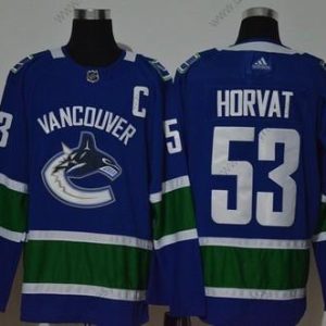 Adidas Vancouver Canucks #53 Bo Horvat Modrý With C Patch Sešitý NHL dres – Pánské