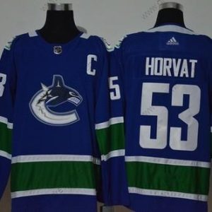 Adidas Vancouver Canucks #53 Bo Horvat New Modrý With C Patch Sešitý NHL – Pánské