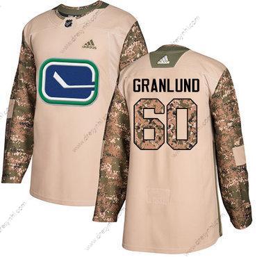 Adidas Vancouver Canucks #60 Markus Granlund Camo Autentické 2017 Veterans Day Sešitý NHL dres – Pánské