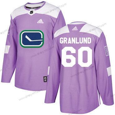 Adidas Vancouver Canucks #60 Markus Granlund Nachový Autentické Bojuje proti rakovině Sešitý NHL dres – Pánské