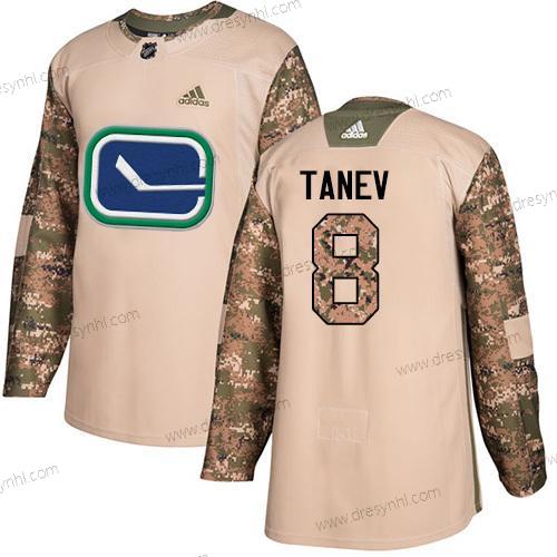 Adidas Vancouver Canucks #8 Christopher Tanev Camo Autentické 2017 Veterans Day Sešitý NHL dres – Pánské