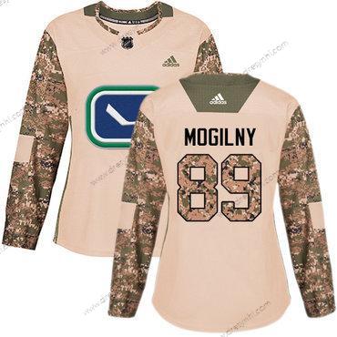 Adidas Vancouver Canucks #89 Alexander Mogilny Camo Autentické 2017 Veterans Day Sešitý NHL dres – Dámské