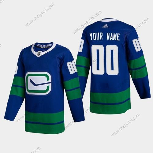 Adidas Vancouver Canucks Personalizované 2020-21 Modrý Autentické Hráč Náhradní Sešitý NHL dres – Pánské