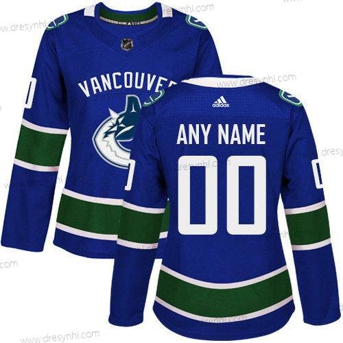 Adidas Vancouver Canucks Personalizované Autentické Modrý Domácí dres NHL dres – Dámské